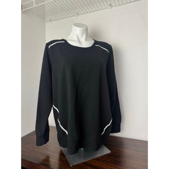 Torrid Black with Rhinestones Sweaters Size 3X - Picture 2 of 10